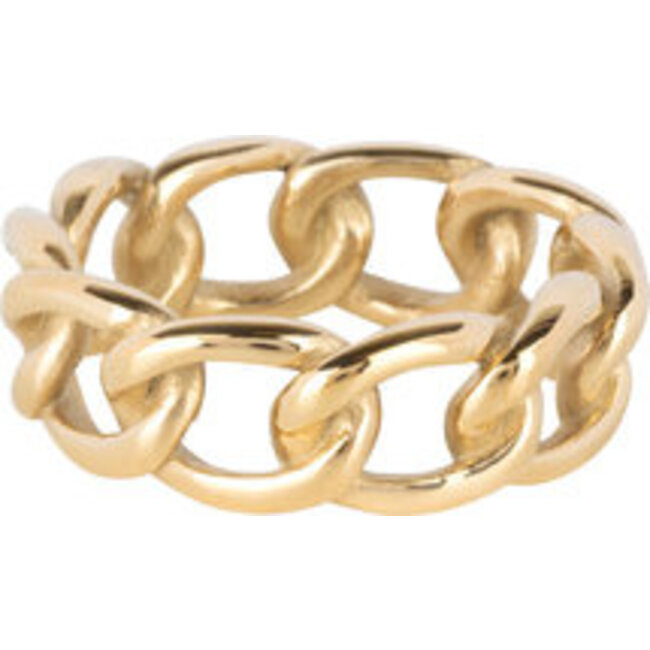 Goud schakels ring