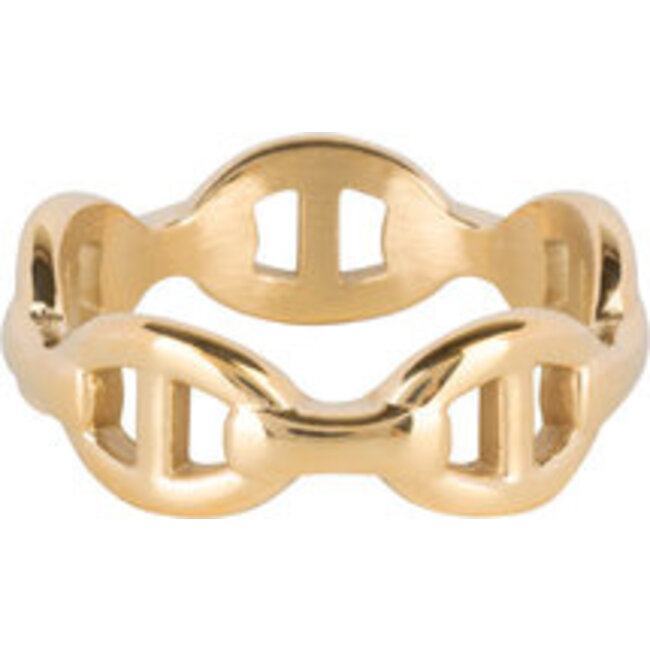 Goud schakels ring