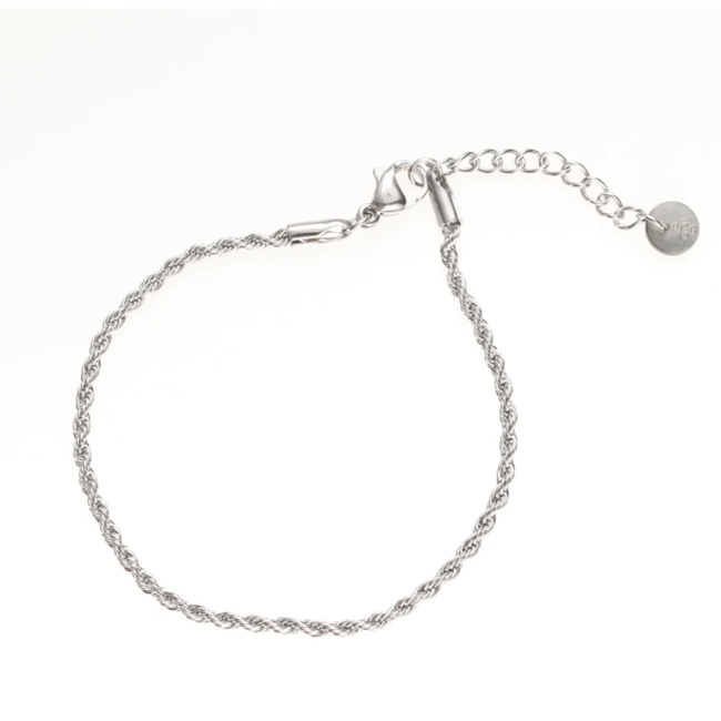 Day & Eve  stalen schakel armband