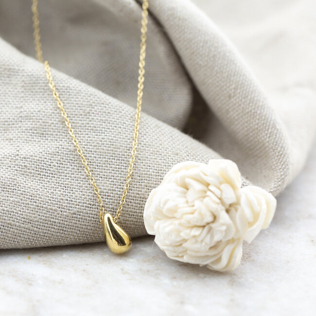 Day & Eve  Mini teardrop ketting en oorbellen