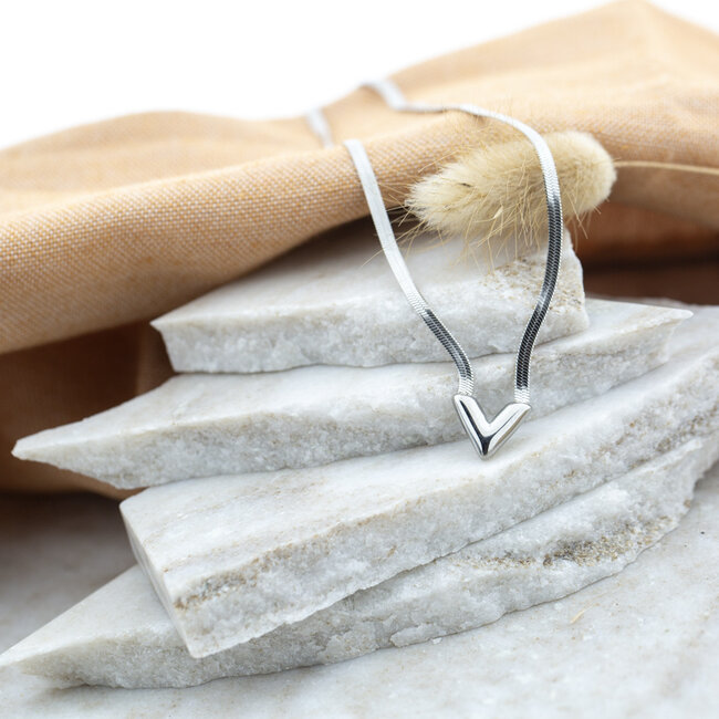 Day & Eve  Zilver victoy v ketting