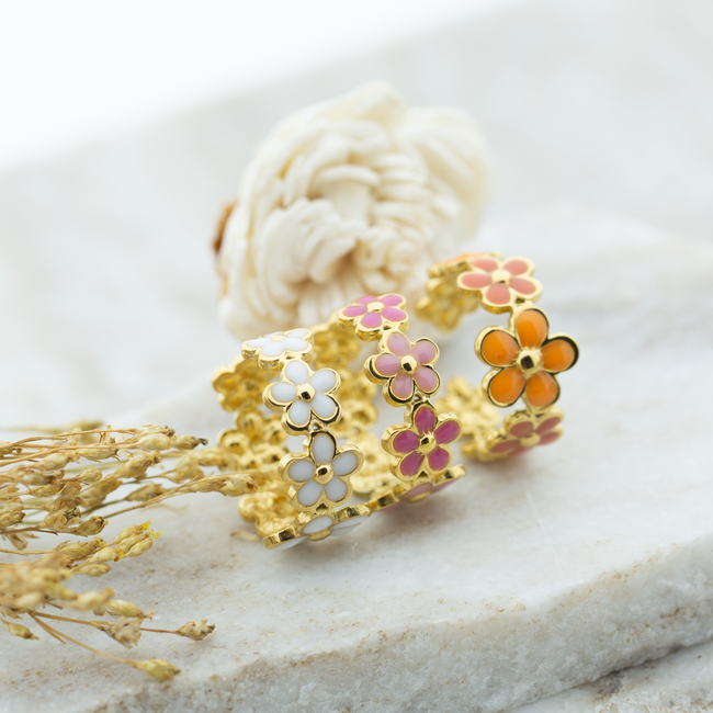 Biba  Bloemen ring