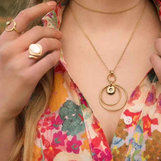 Ikita  Goud lange ketting