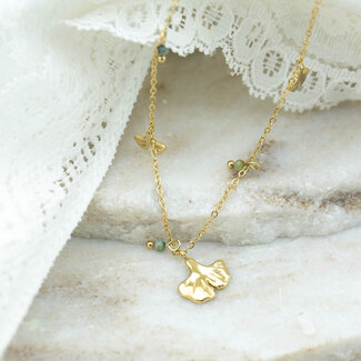 Beadle Ginko ketting steentjes