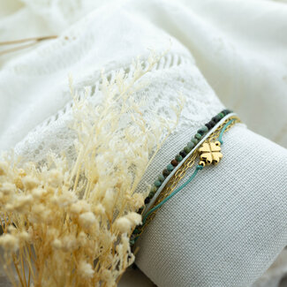 Beadle Klaver laagjes armband
