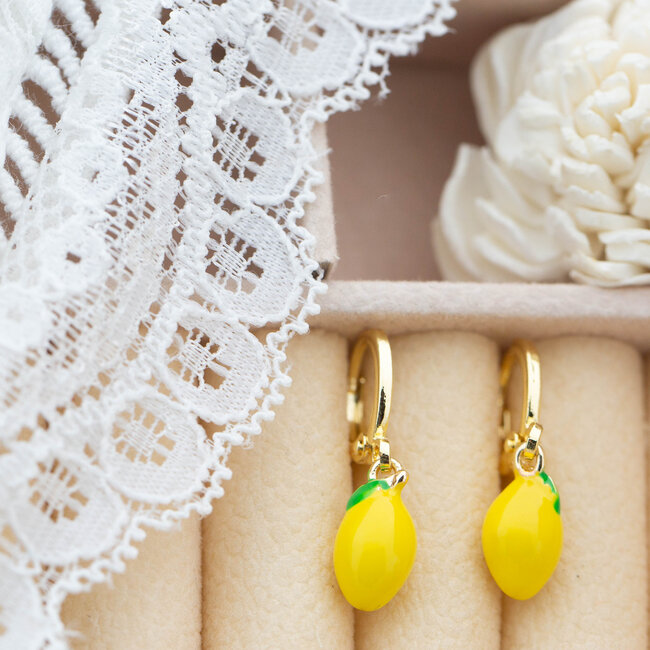 Biba "Ananas, Citroen of Kersen Oorbellen"