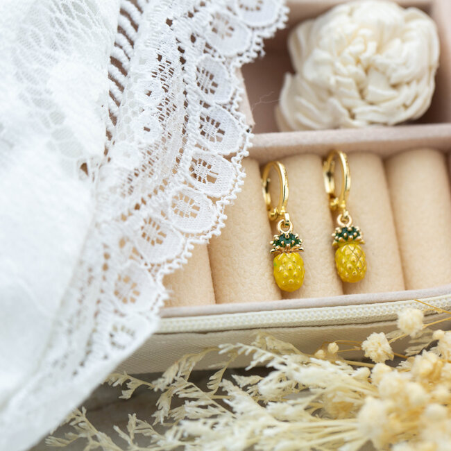 Biba "Ananas, Citroen of Kersen Oorbellen"