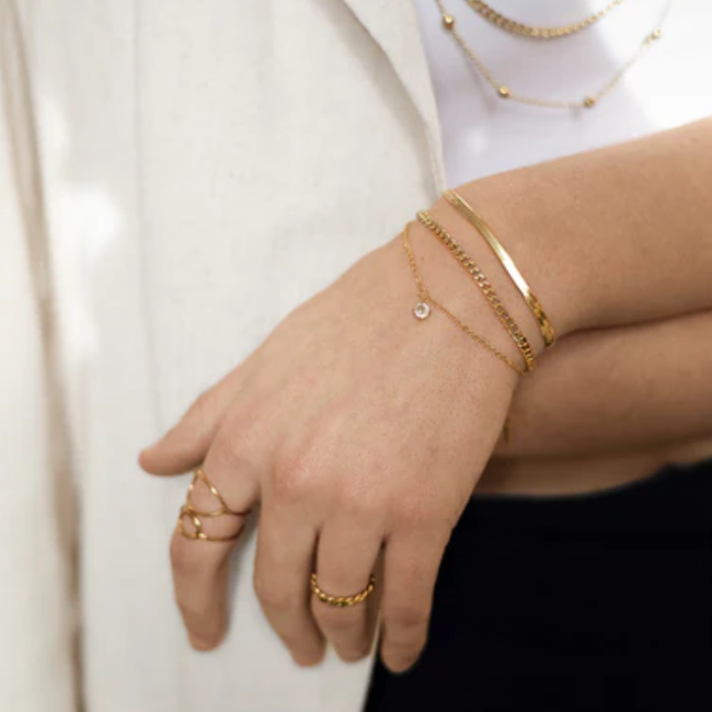 Armband schakels en steentje
