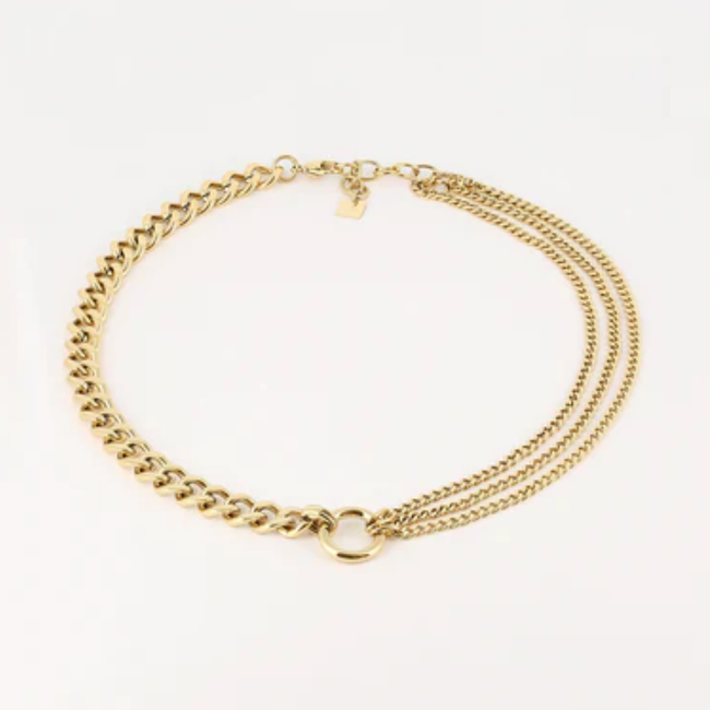 Trendy Grove Schakel Ketting