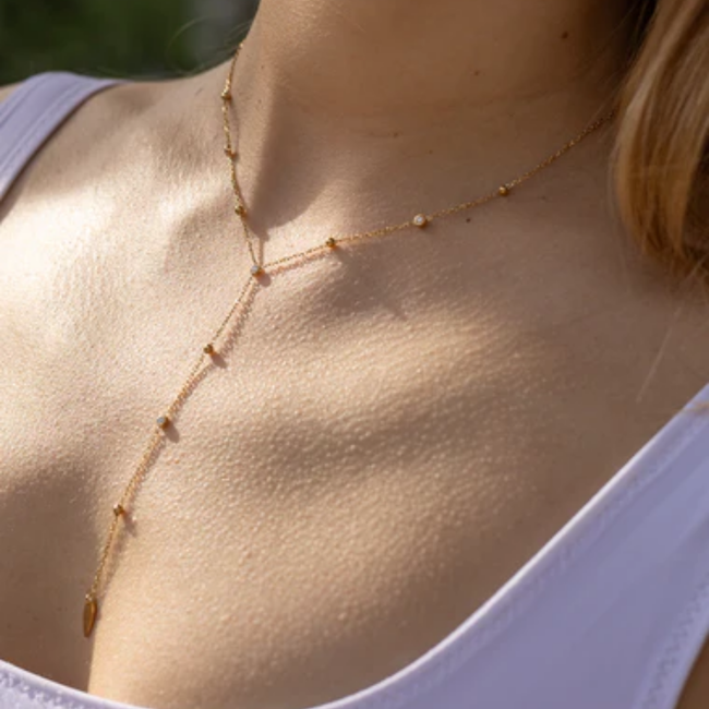 ZAG  Bijoux Goud ketting blaadje