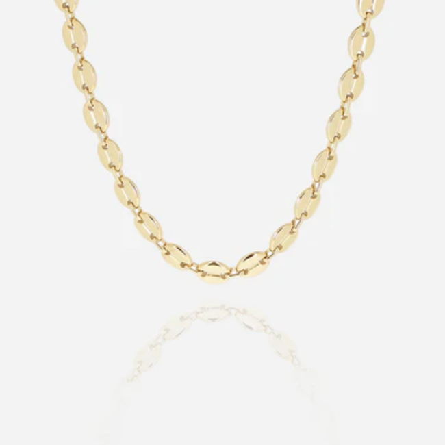 ZAG  Bijoux Trendy Grove Schakel Ketting goud  bean