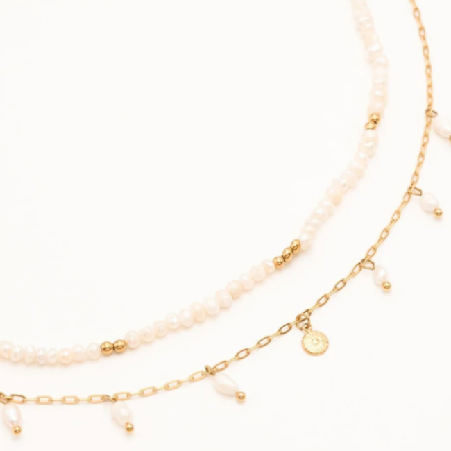 Gouden parelketting