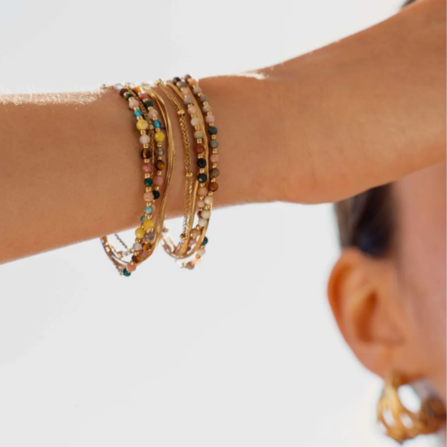 Bohm Paris Natuursteen dubbele armband