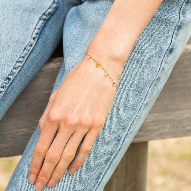 Beadle Smiley armband