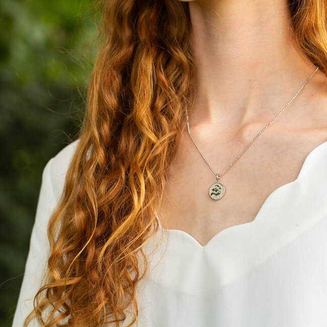 Zeeuws Echt zilver925 Zeeland ketting met zeeuws zand