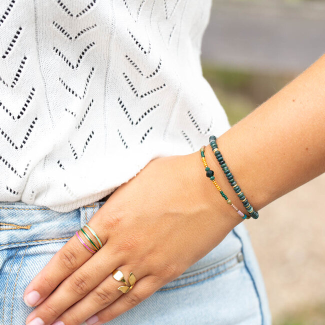 Groene natuursteen armbanden