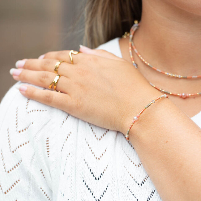 Biba Zachte warme kralenarmband