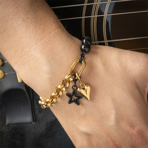 IXXXi Connect Lisa Dames Armband - Stainless Steel Goud
