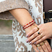 Biba Rood Kralenarmbandjes