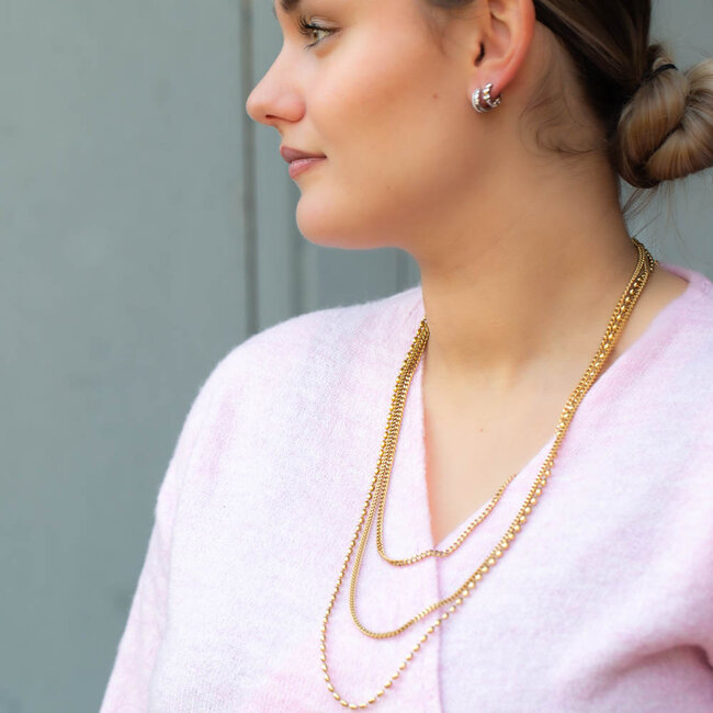 Trendy tijdloze lange SchakelKetting