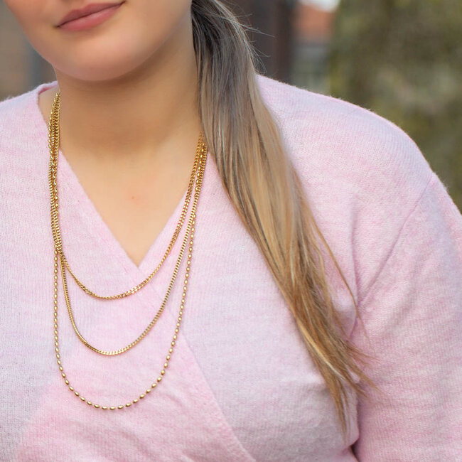 Trendy tijdloze lange SchakelKetting