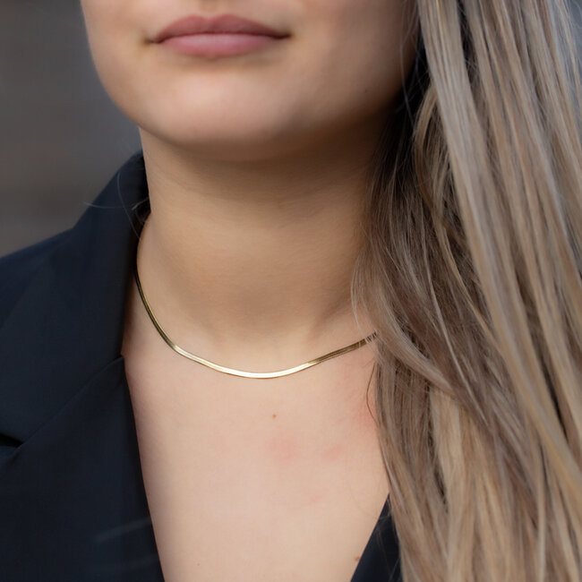 ZAG  Bijoux Platte schakelketting less is more