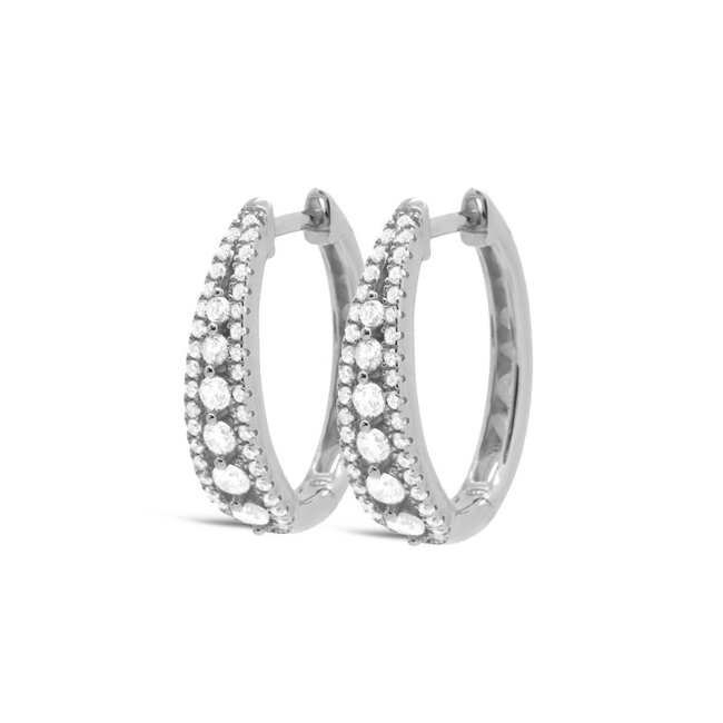 KARMA Echt zilver crystal zirconia luxe oorbellen