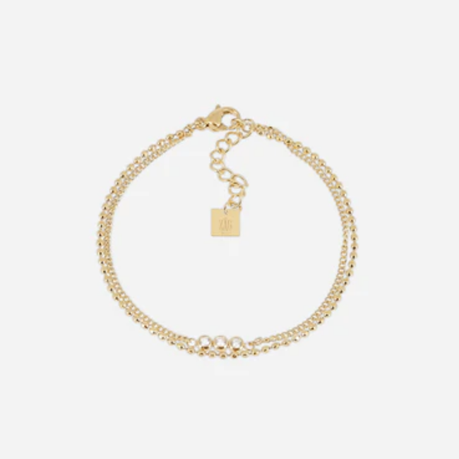 ZAG  Bijoux Subtiele sparkle, grote impact goud armbandjes met glitter