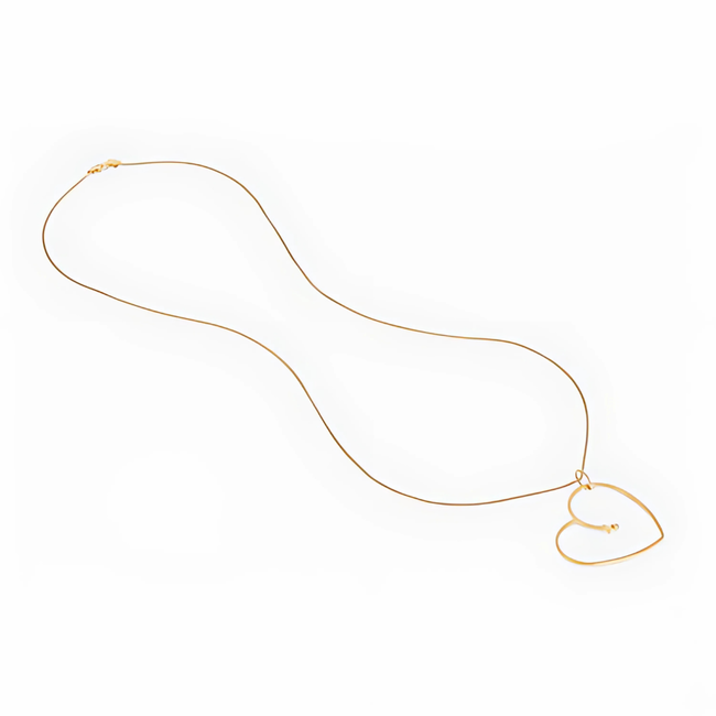 ZAG  Bijoux Groot hart, groot statement. Lange ketting met hart