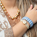 Biba Blauwe of schelp armband