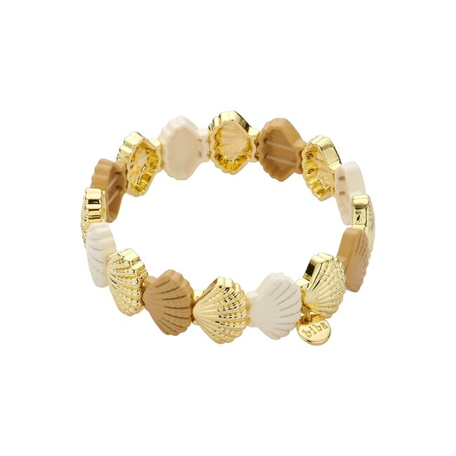 Biba Kaurie schelp armband naturel