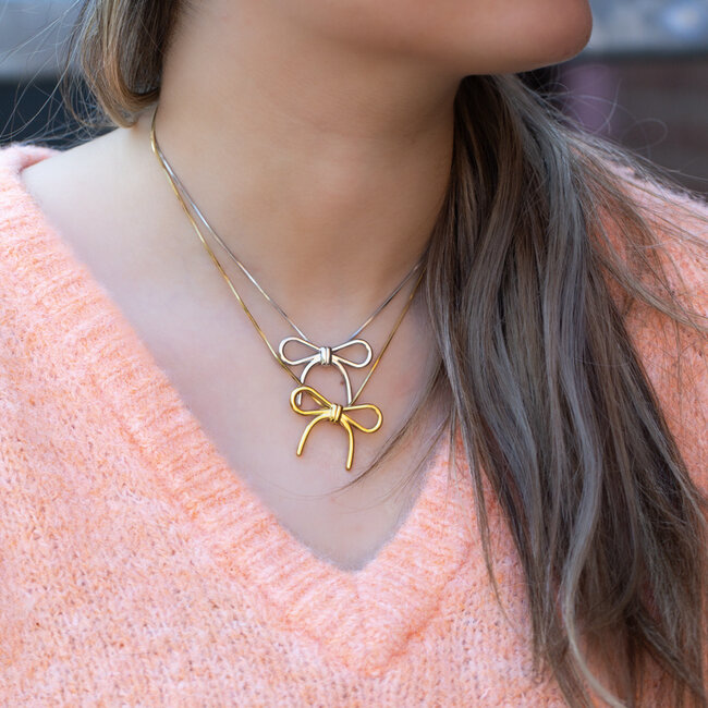 Ketting met bow strik
