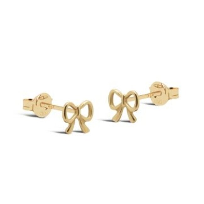 KARMA Goldplated zirconia shiny oorbellen of strikjes