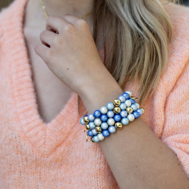 Miracle beads armband in blauw