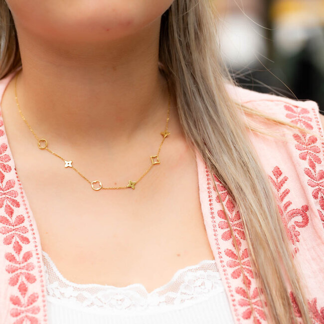 Beadle Klaver symbolen ketting