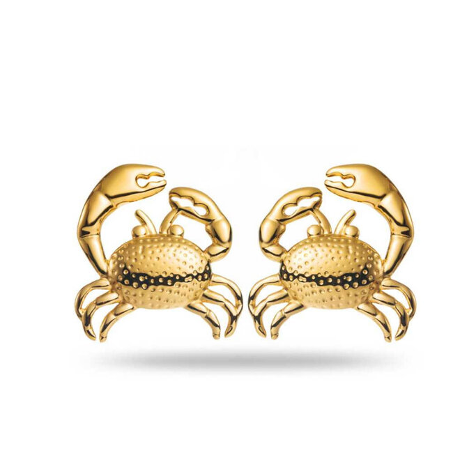 Beadle Grote krab gouden oorbellen