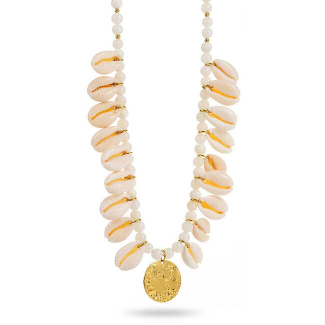 Opvallende schelpen bedel ketting