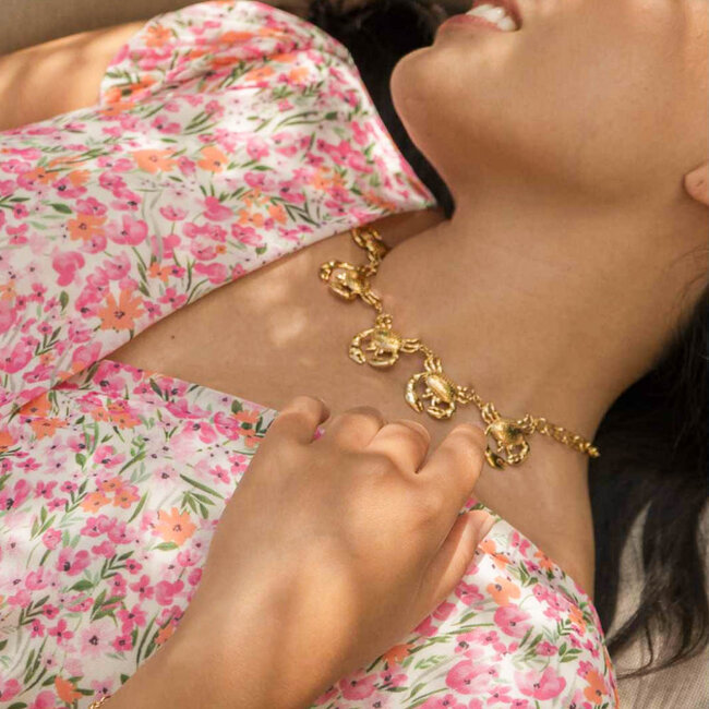 Beadle Statement grote opvallende krab ketting of krab armband