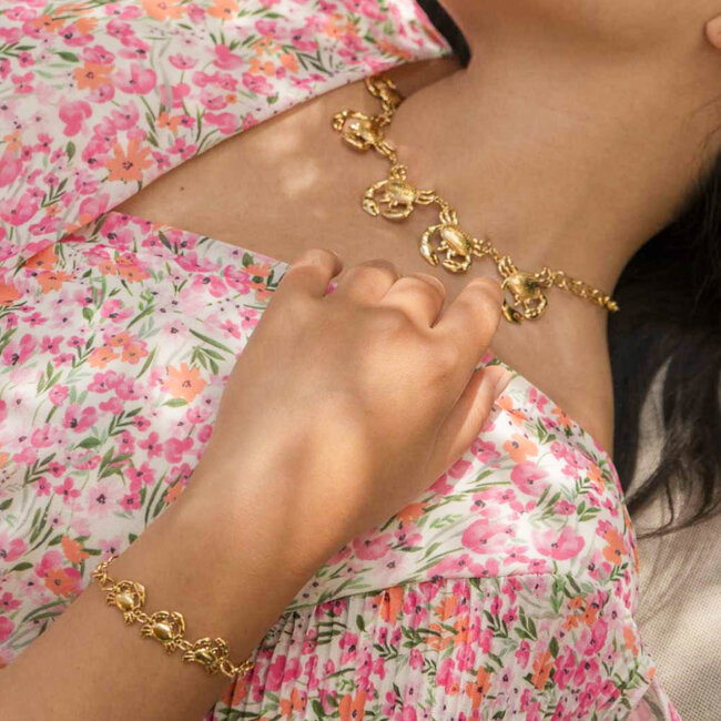 Beadle Statement grote opvallende krab ketting of krab armband