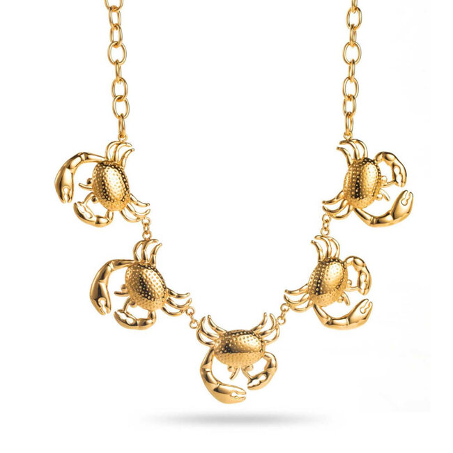 Statement grote opvallende krab ketting of krab armband