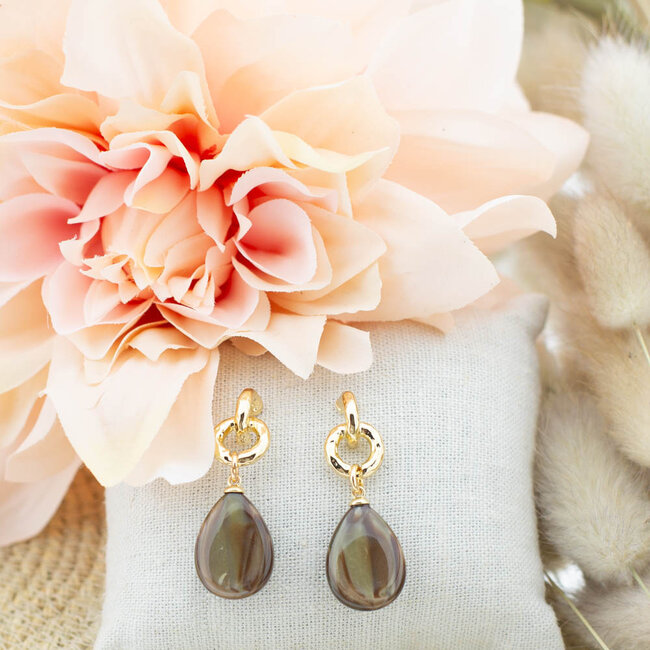 Biba Basic beauty rook tijdloze oorbellen