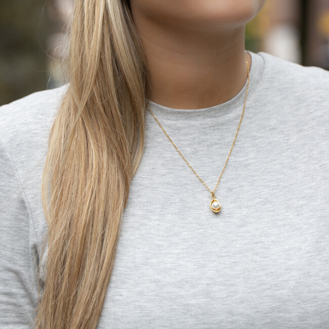 IXXXI Pearlite gouden ketting met parel