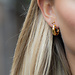 IXXXI Goud chunky oorringen