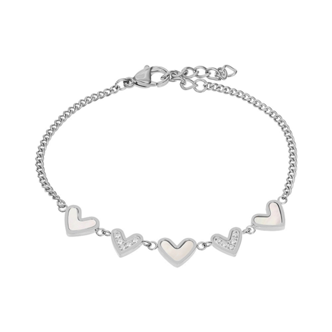 IXXXI Armband zilver of goud lover harten