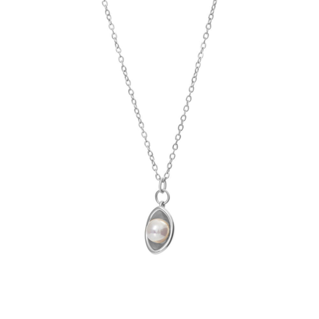 IXXXI Pearlite zilver ketting met parel