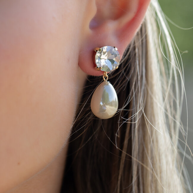 Crystal dreamy druppel luxe oorbellen