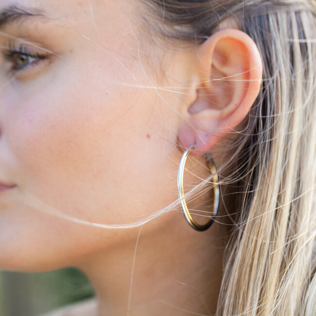 Beadle Bicolor oorringen