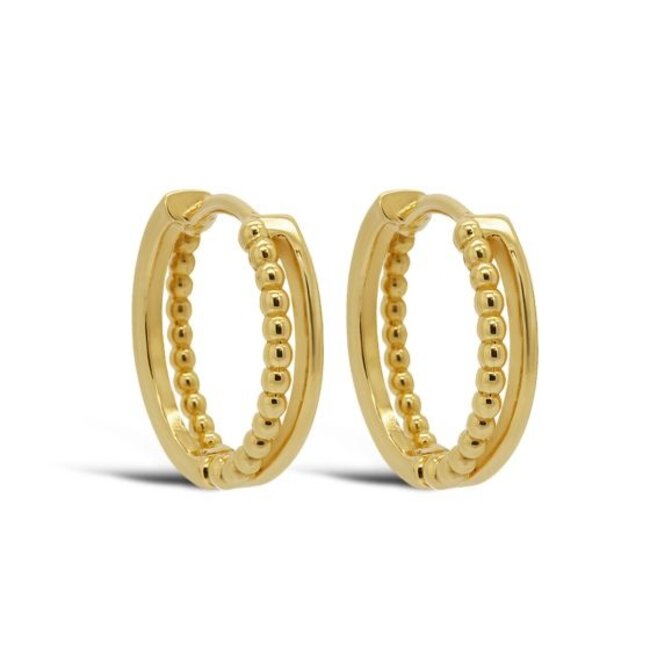 KARMA Echt zilver of goldplated tijdloze every day oorbellen