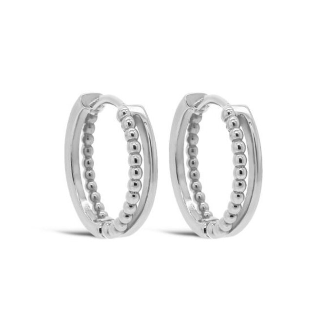 KARMA Echt zilver of goldplated tijdloze every day oorbellen