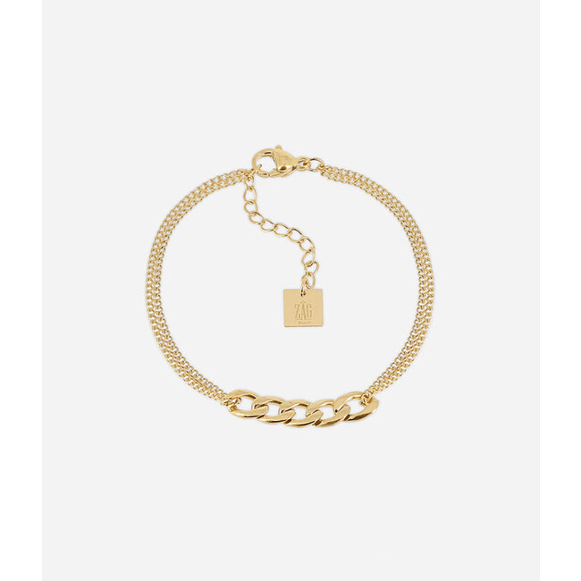 ZAG  Bijoux Goud of bicolor schakelarmband